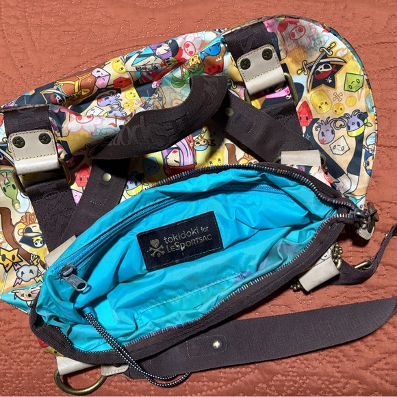 Tokidoki x LeSportsac Pirate Print Shoulder Bag Purse-Rare Collab - Picture 8 of 8